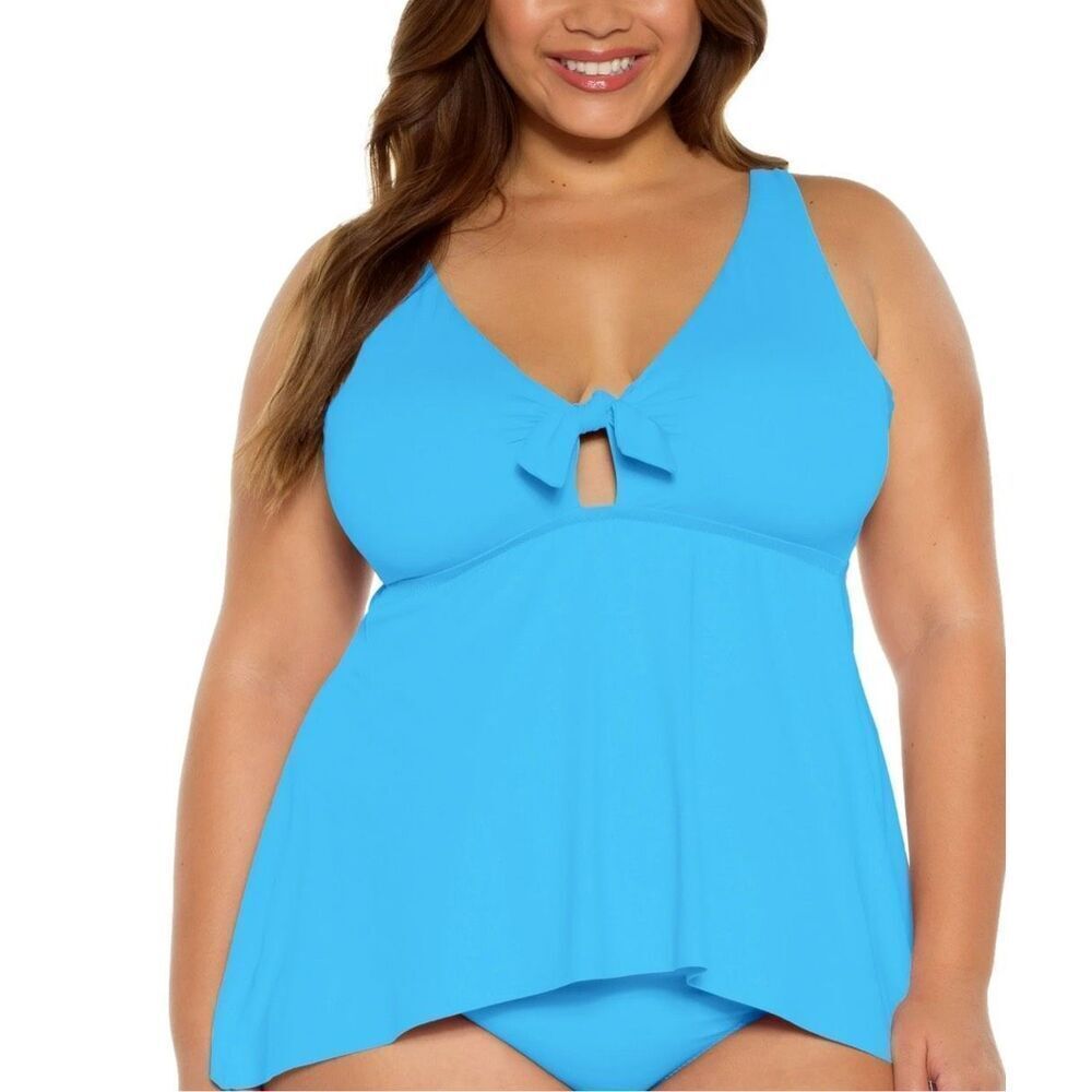 Becca NWT size 2X swim Waterfalls tankini top - Picture 1 of 6